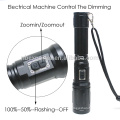 3 Modes de luminosité Semi-automatique Dimming Aluminium 3AAA Battery Cree 10W T6 1200 Lumen LED Flashlight Torch